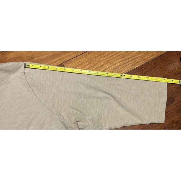 Soft‎ Surroundings Womens Top Cardigan 1X Tan Tunic V Neck Danielle Button - Picture 8 of 10